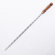 Stainless skewer 620*12*3 mm with wooden handle в Кемерово