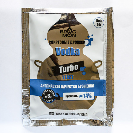 Turbo yeast alcohol BragMan "Vodka TURBO" (66 gr) в Кемерово